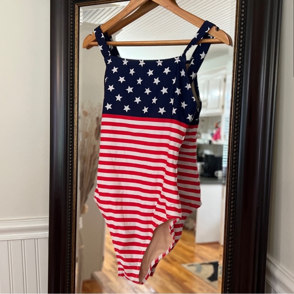 American Flag one piece bathing suit - old navy